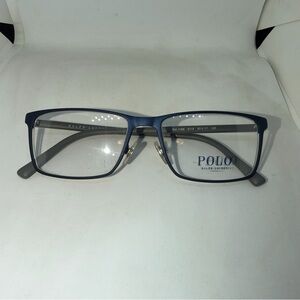 Polo by Ralph Lauren Navy Blue Rectangular Men's Eyeglasses